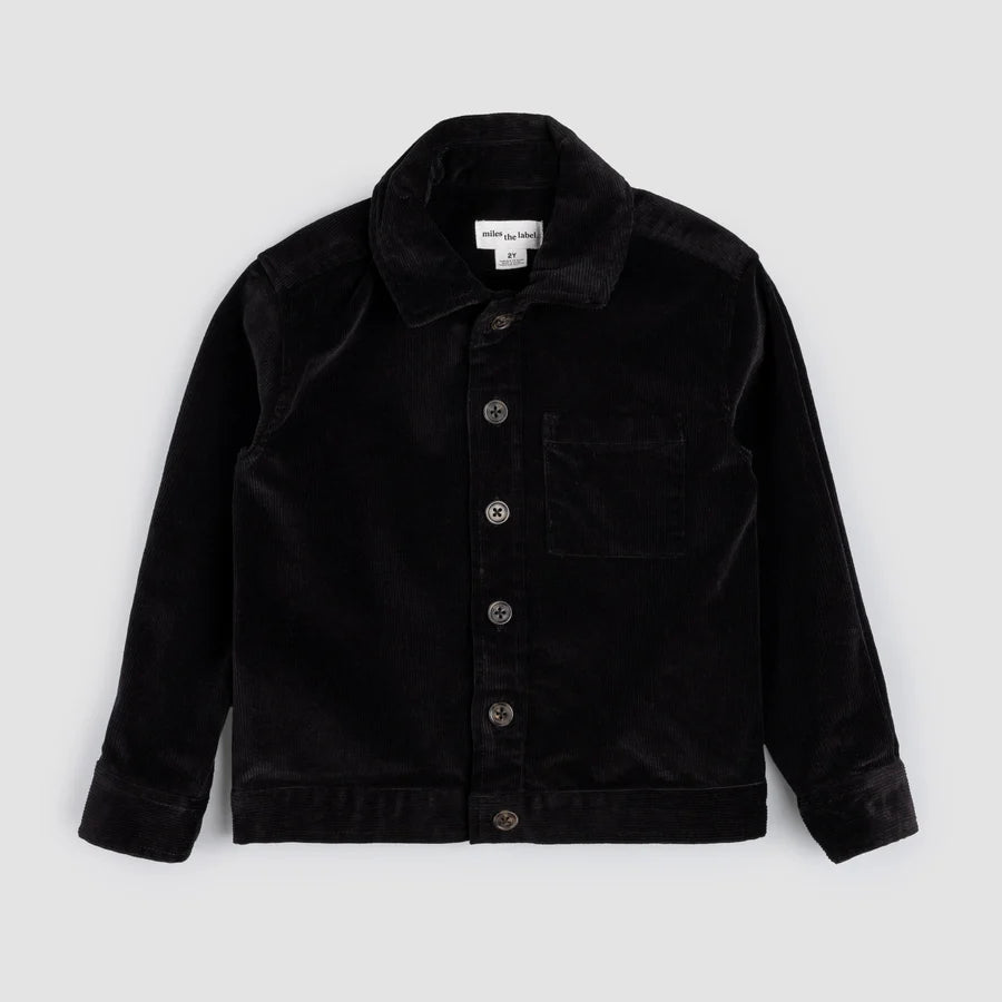 Corduroy Baby Shirt - Black