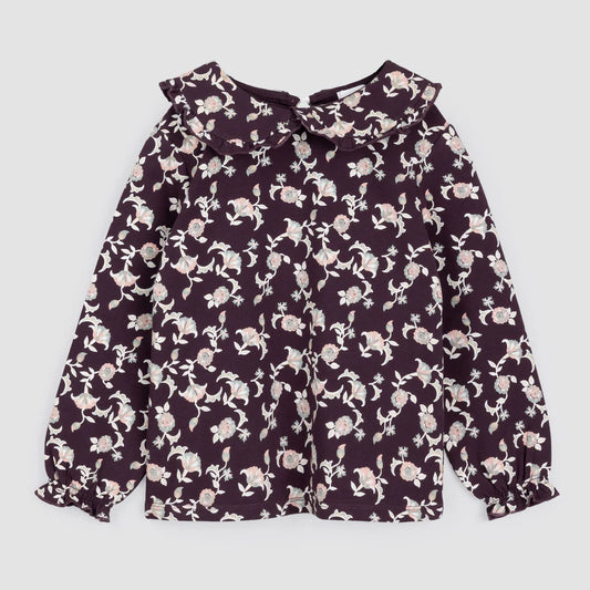 Vine Collared Toddler Sweatshirt - Plum