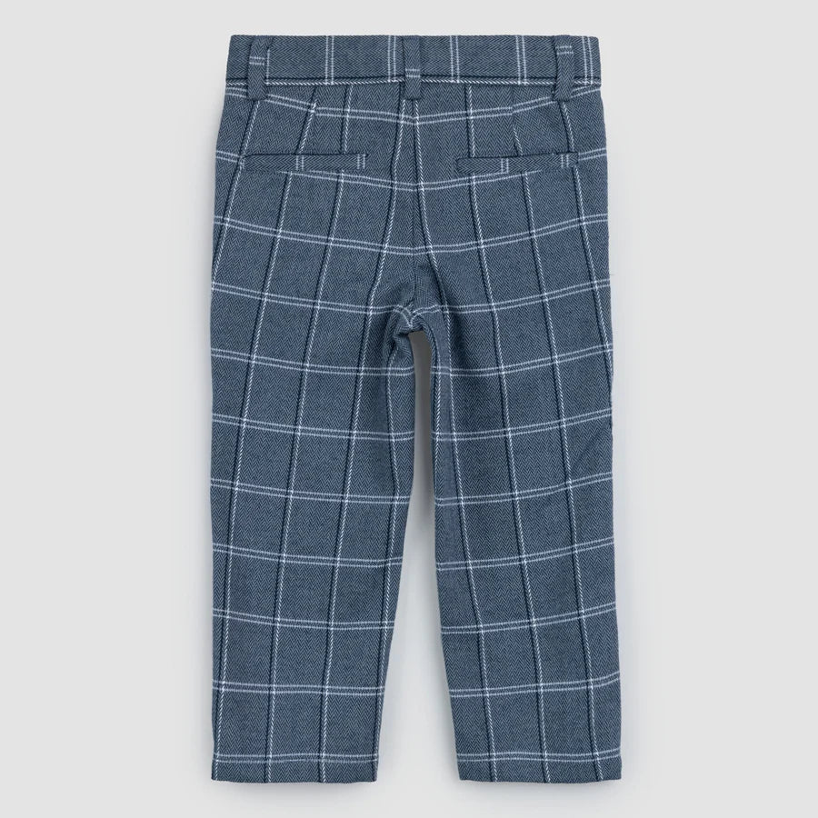 Plaid Toddler Pants - Navy