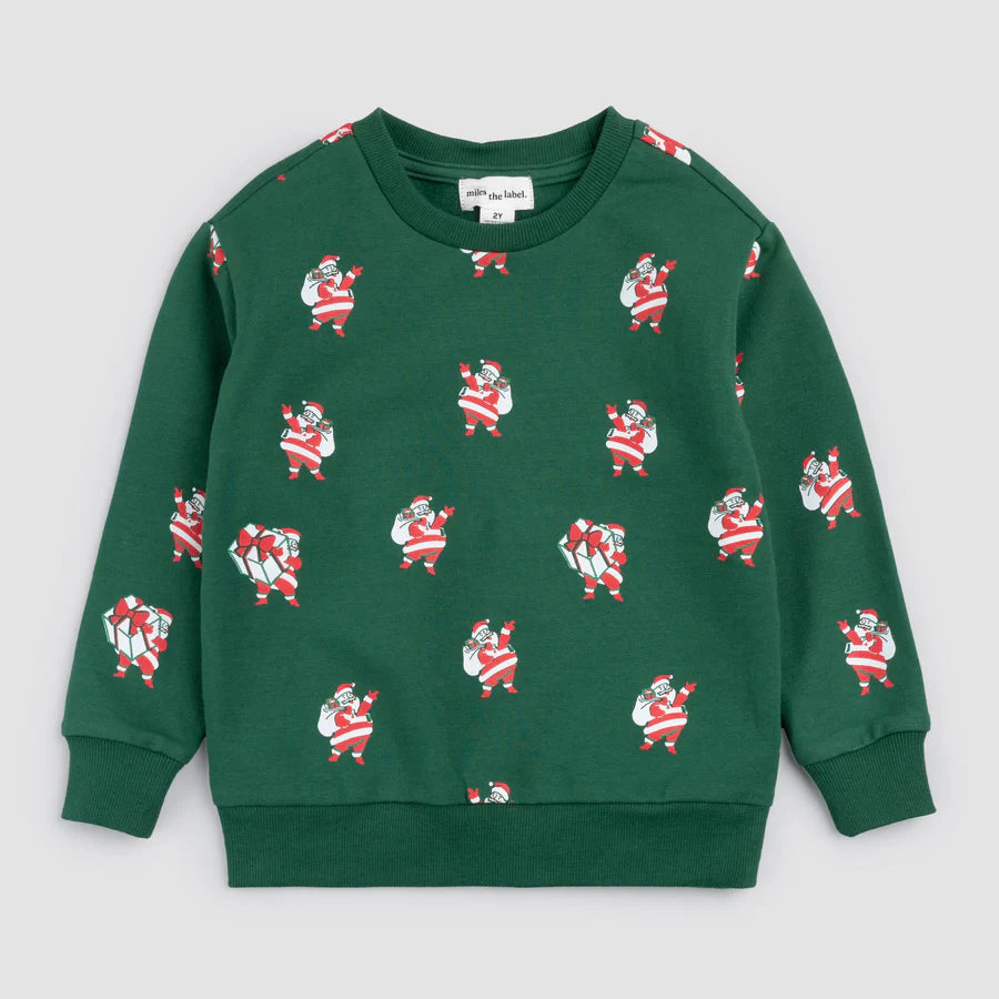 Sleighing It Baby Sweatshirt - Tinsel Green