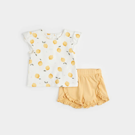 Yellow Frilly Shorts
