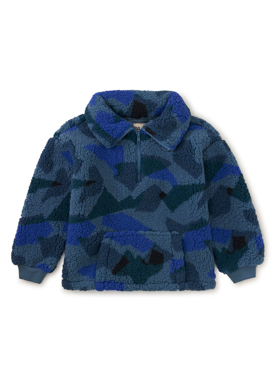 Teddy Fleece Toddler Pullover - El Calafate Glaciar Camo