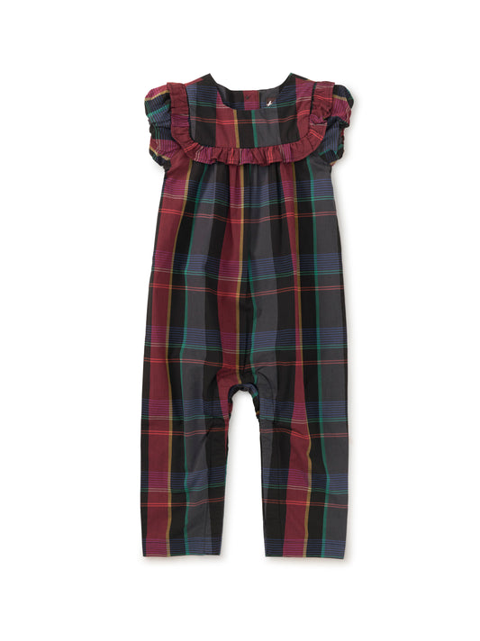 Plaid Ruffle Baby Romper - Family Plaid