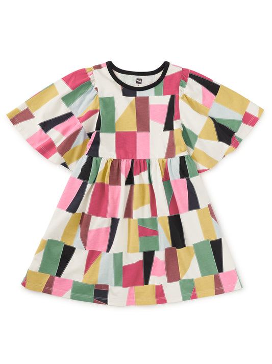 Butterfly Sleeve Dress - Pojagi Patchwork