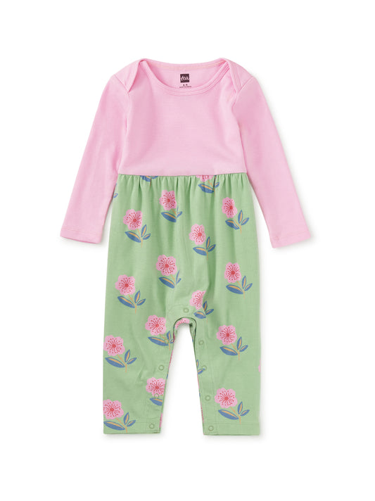 Print Mix Baby Romper - Cherry Blossoms