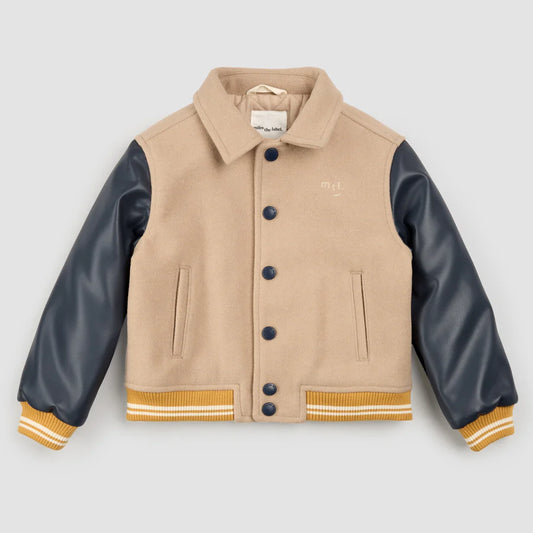 Varsity Woven Jacket - Sand