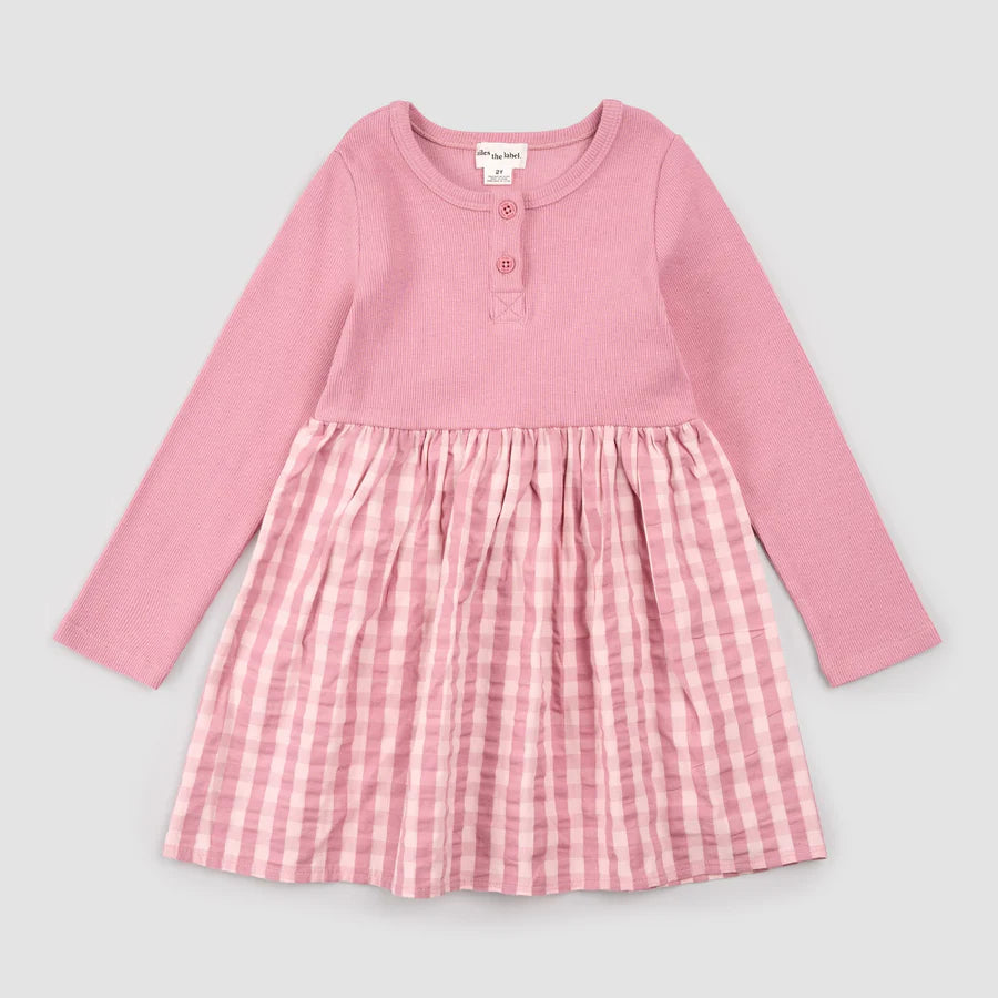 Plaid Baby Dress - Foxglove