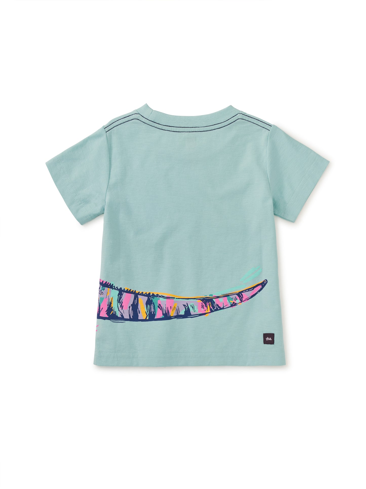 Graffiti Iguana Graphic Tee - Canal Blue