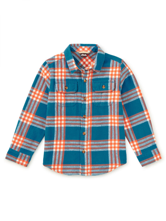 Flannel Button Up Shirt -