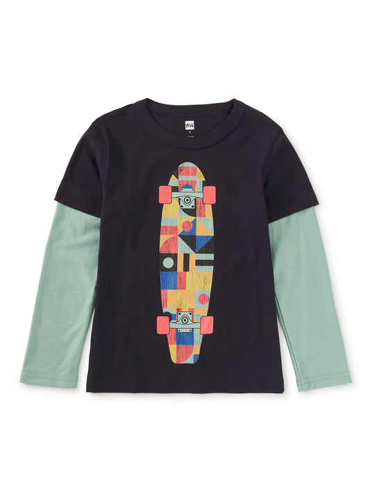 Skateboard Layered Tee