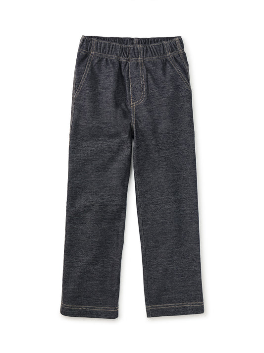 Denim-Like Carpenter Pants - Indigo