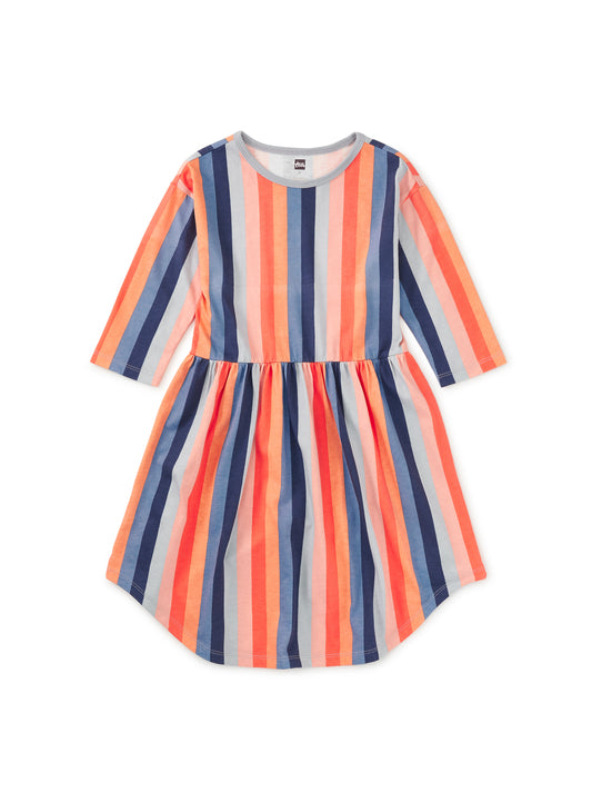 Long Sleeve Midi Dress - Pearl Blue