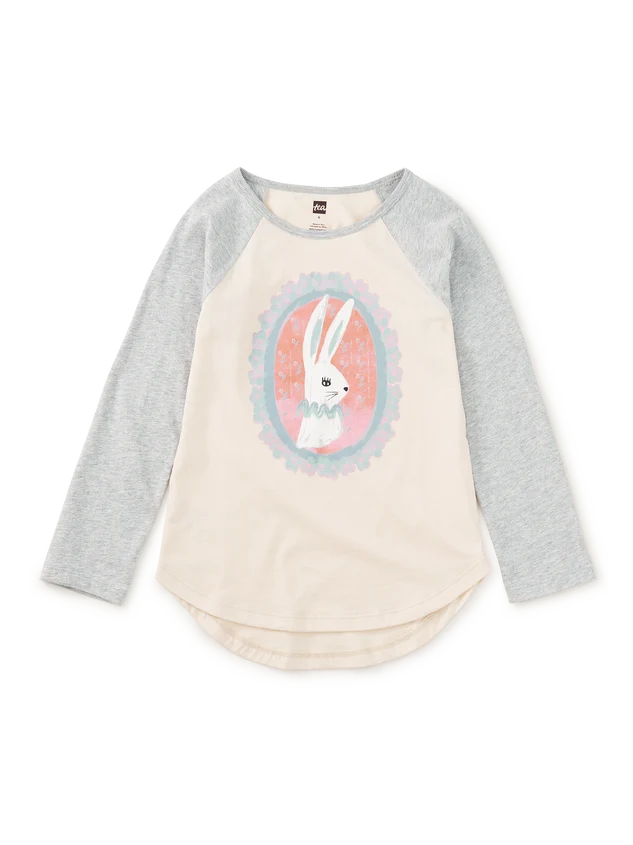 Cameo Bunny Graphic Raglan Tee