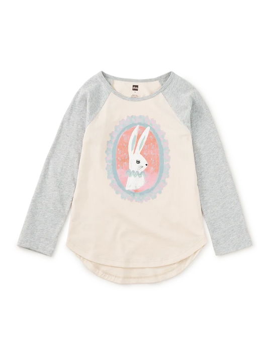 Cameo Bunny Graphic Raglan Tee