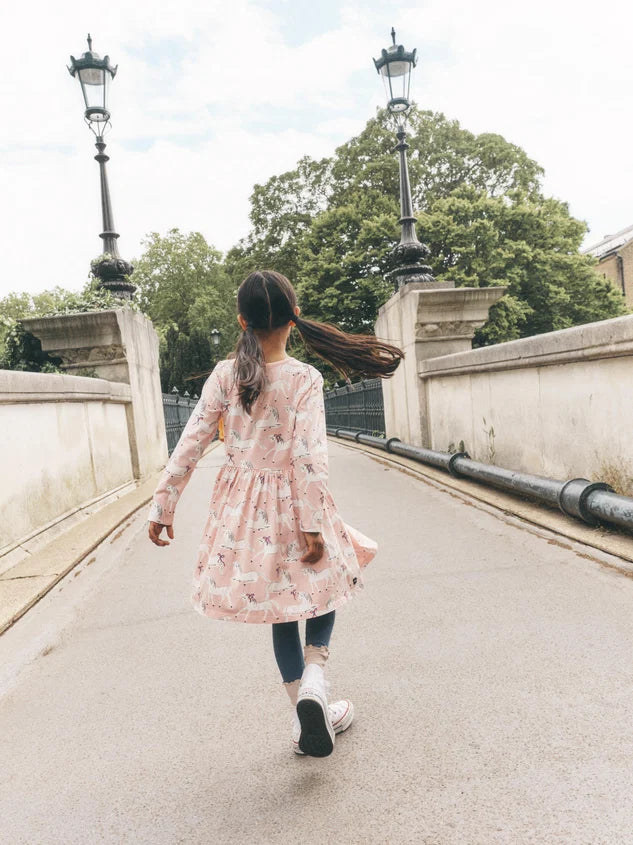 Long Sleeve Wrap Neck Dress