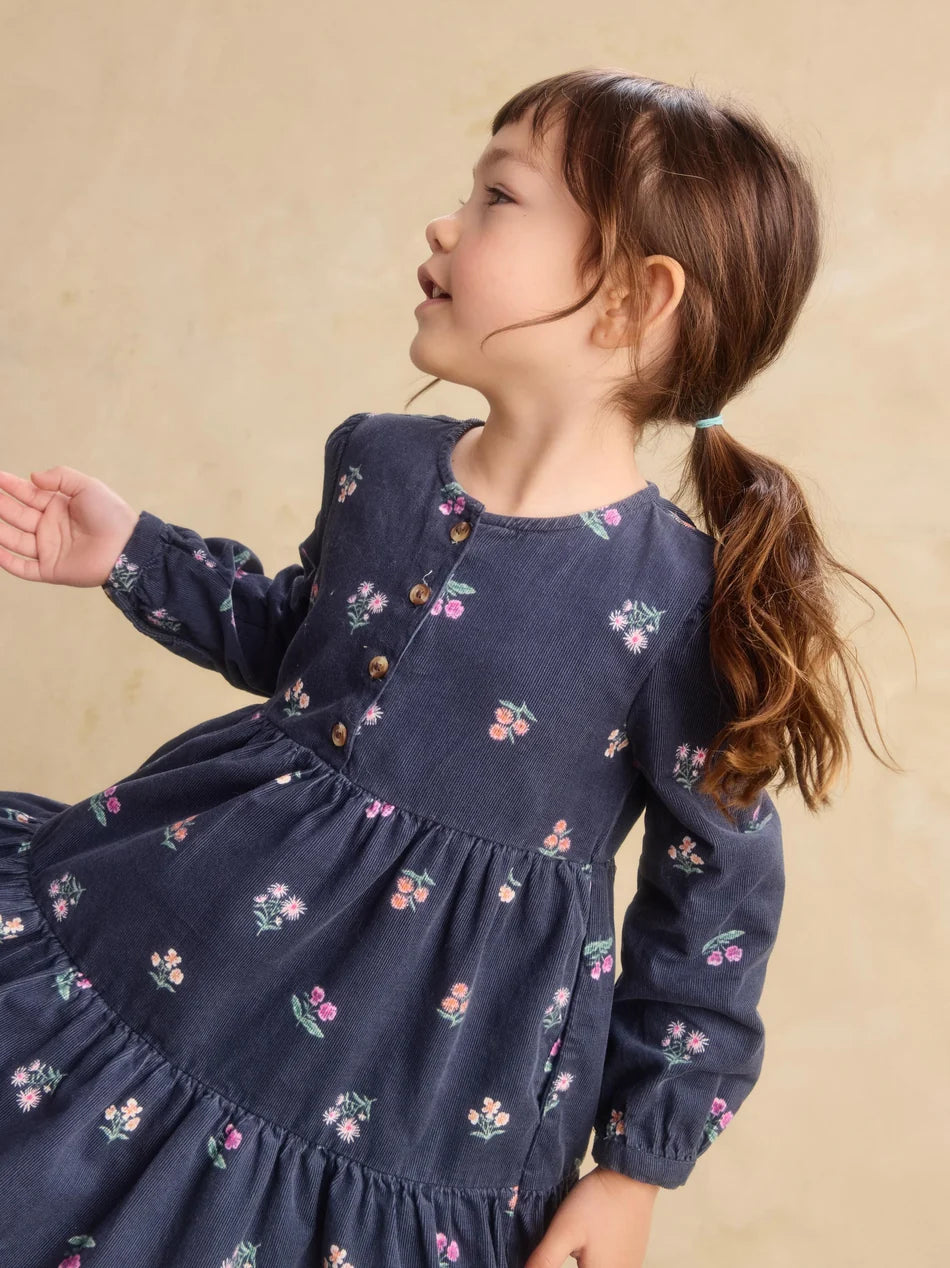 BABBY CORDUROY HENLEY SHIRTDRESS