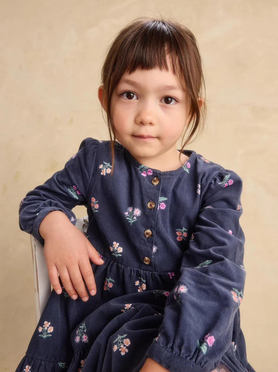 TODDLER CORDUROY HENLEY SHIRTDRESS
