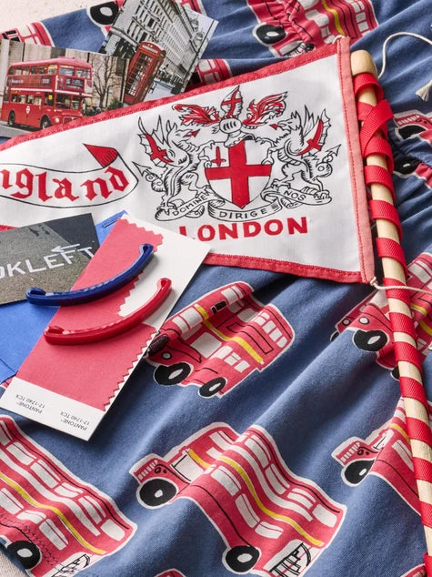 Printed Pocket Tea- Double Decker Bus