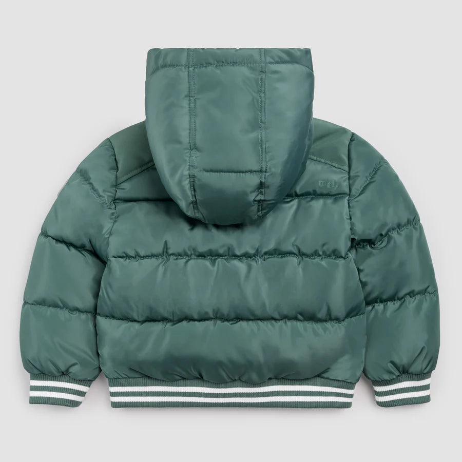 Silver Pine Hooded Mid Weight Puffer Jacket