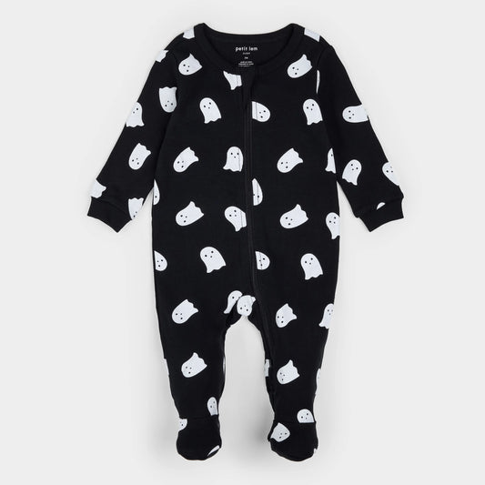 Ghosts Glow in the Dark Print on Black Sleeper