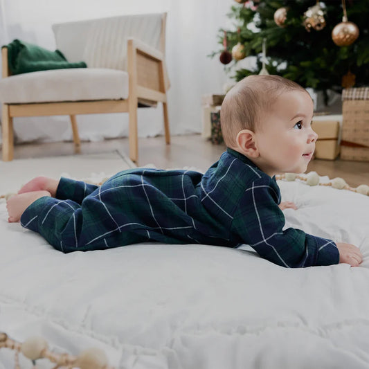 Spruce Plaid Compact Flannel Sleep Suit