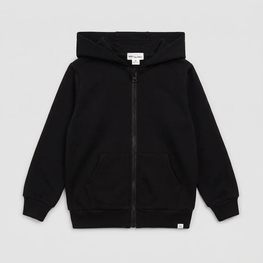 Black Miles Basics Zip-Up Hoodie