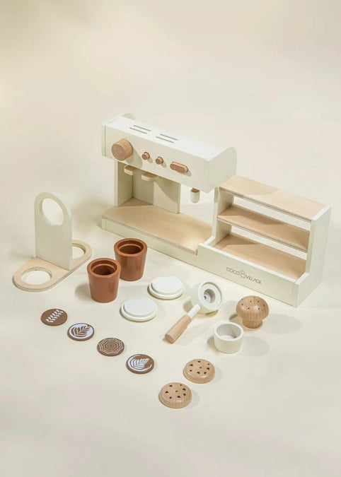 Wooden Coffee Shop Playset