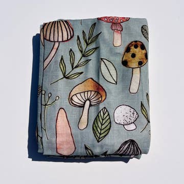 Swaddle blanket Mushroom - Kourtni Gunn Art