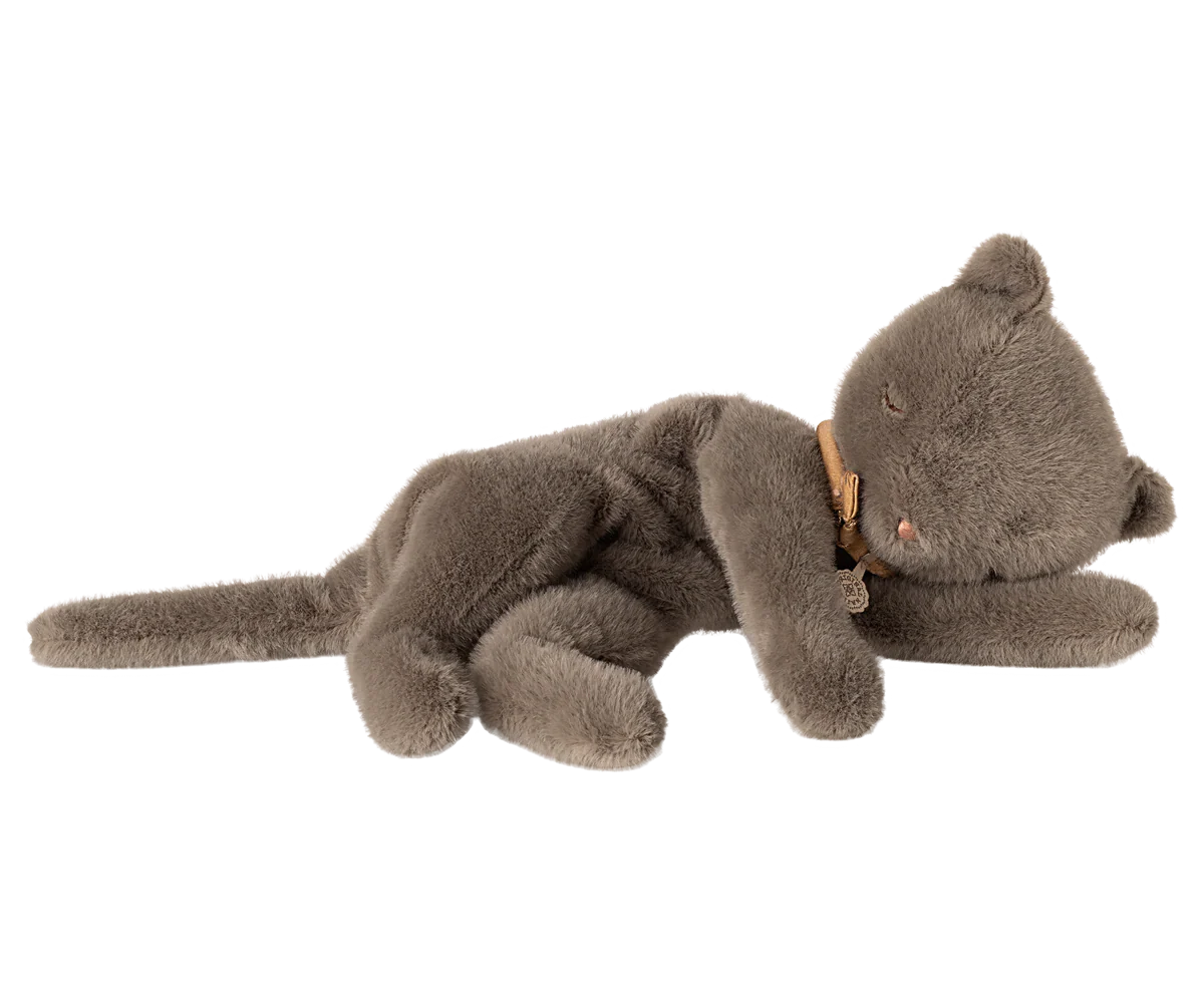 Sleeping kitten Plush -Medium - Grey