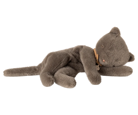 Sleeping kitten Plush -Medium - Grey