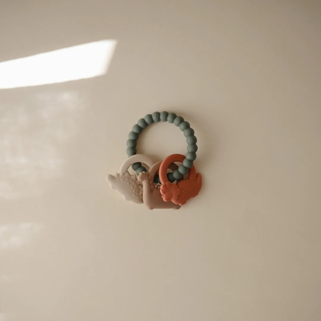 Dino teething ring-Mushie