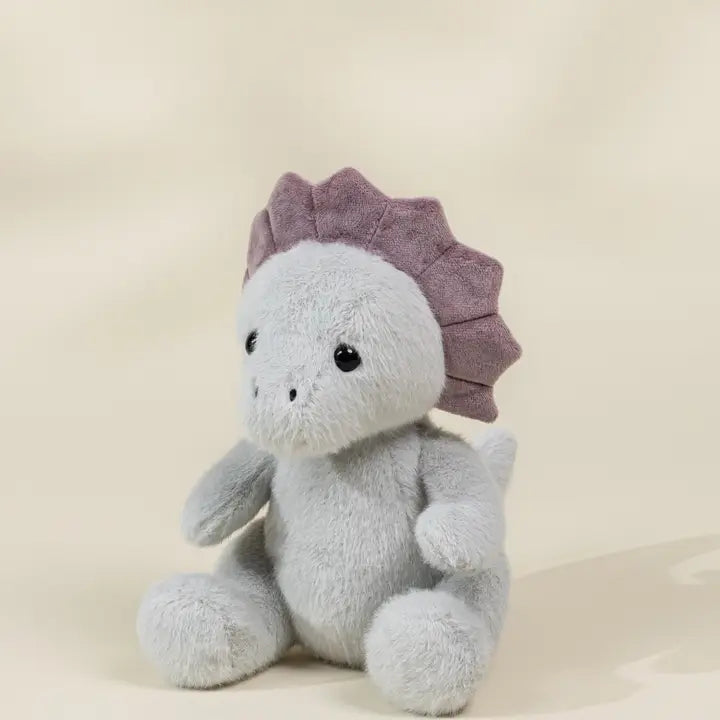 Dino Plush Toy - Grey Triceratop