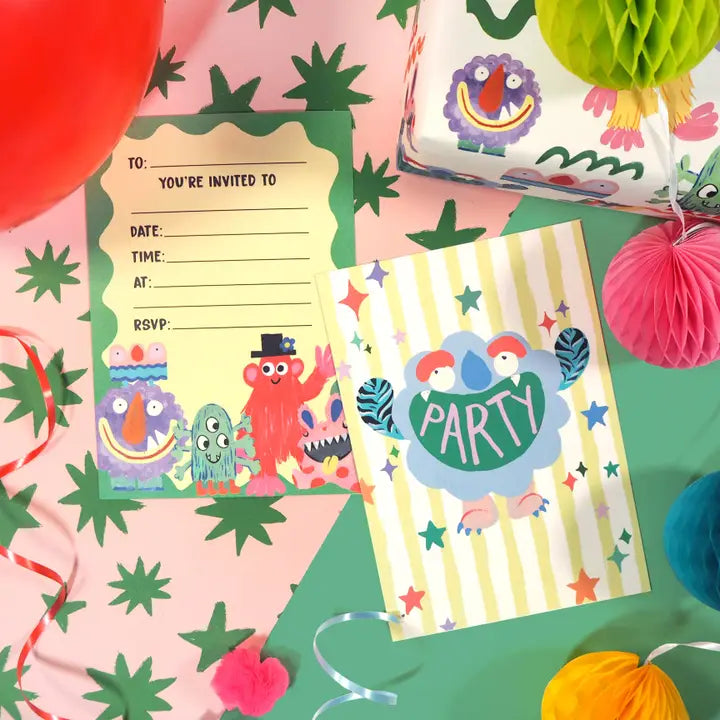 Monster Friends Party Invitations (10 pack)