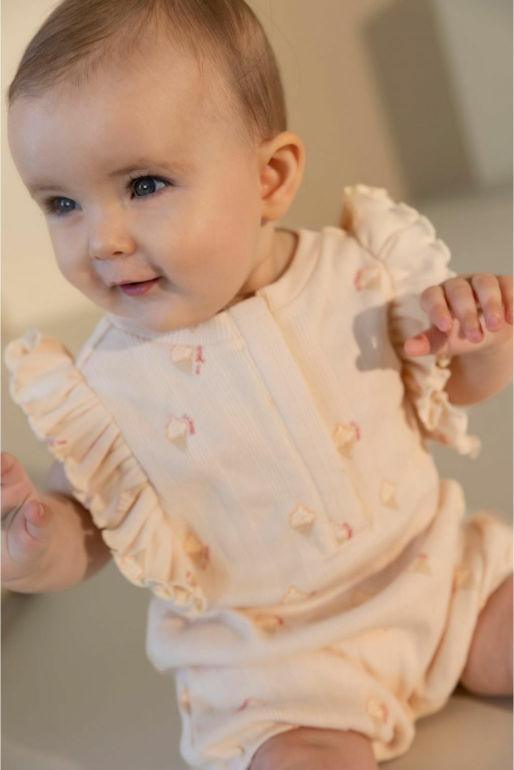 Sleeveless All Over Print Playsuit - Sun Kiss