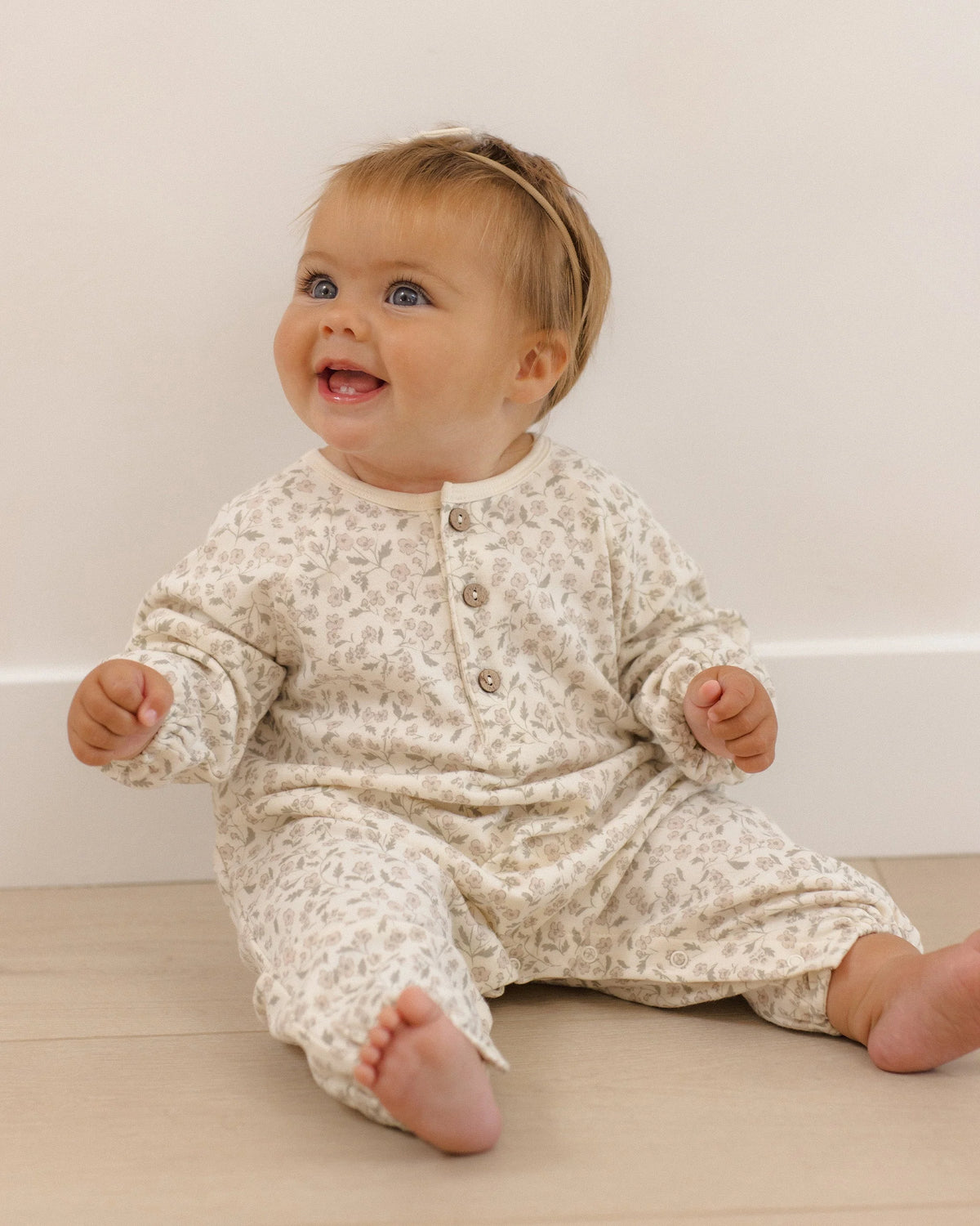 Henley Bubble Jumpsuit Floret