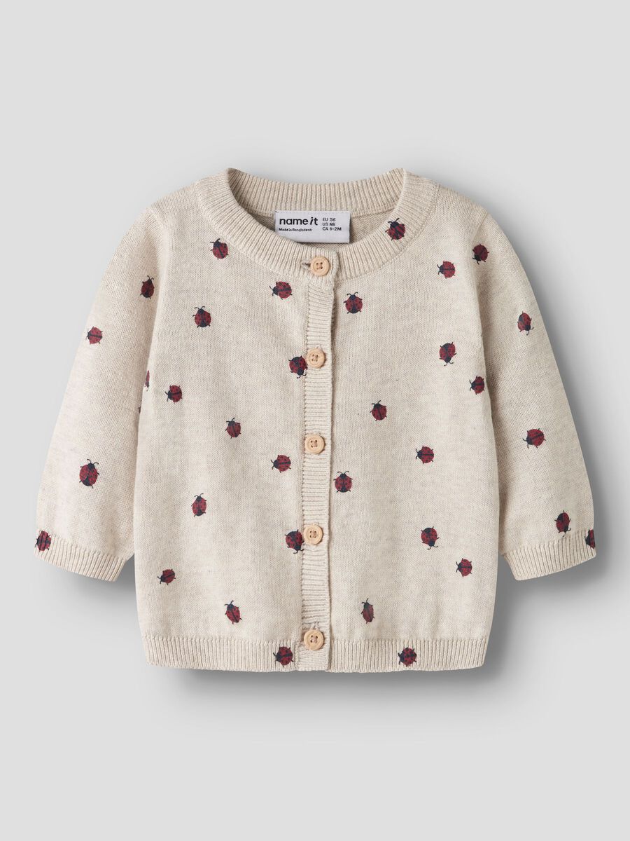 Organic Cotton Cardigan - Peyote Melange