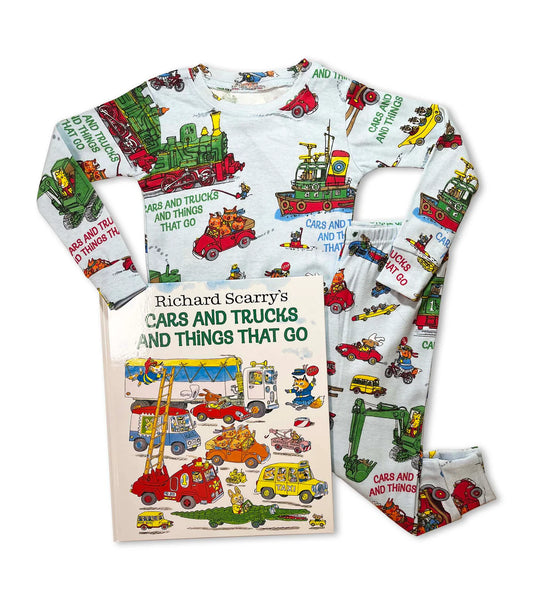 Books to Bed - Cars and Trucks and Things that Go Book and Pajama Set