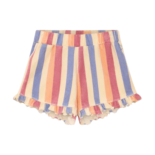 Terry Striped Shorts Heather Rose