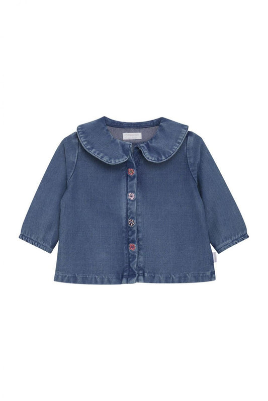 Taylor Long Sleeve Blouse - Blue Denim