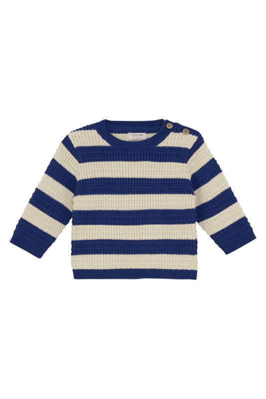 Segesta Long Sleeve Pullover - Blue Stripe