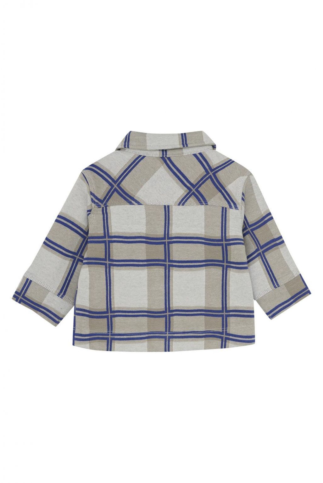 Senones Long Sleeve Cardigan - Off White Checker