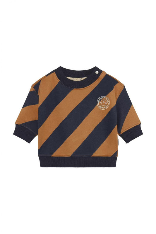 Scottsville Long Sleeve Sweatshirt - Dark Blue Stripe