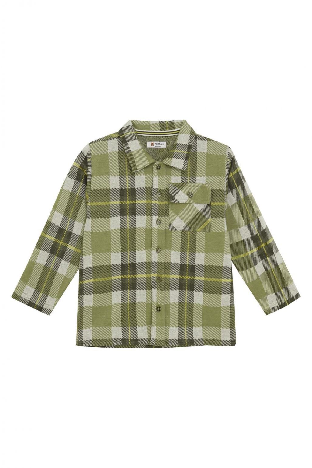 Russell Long Sleeve Shirt - Green Plaid