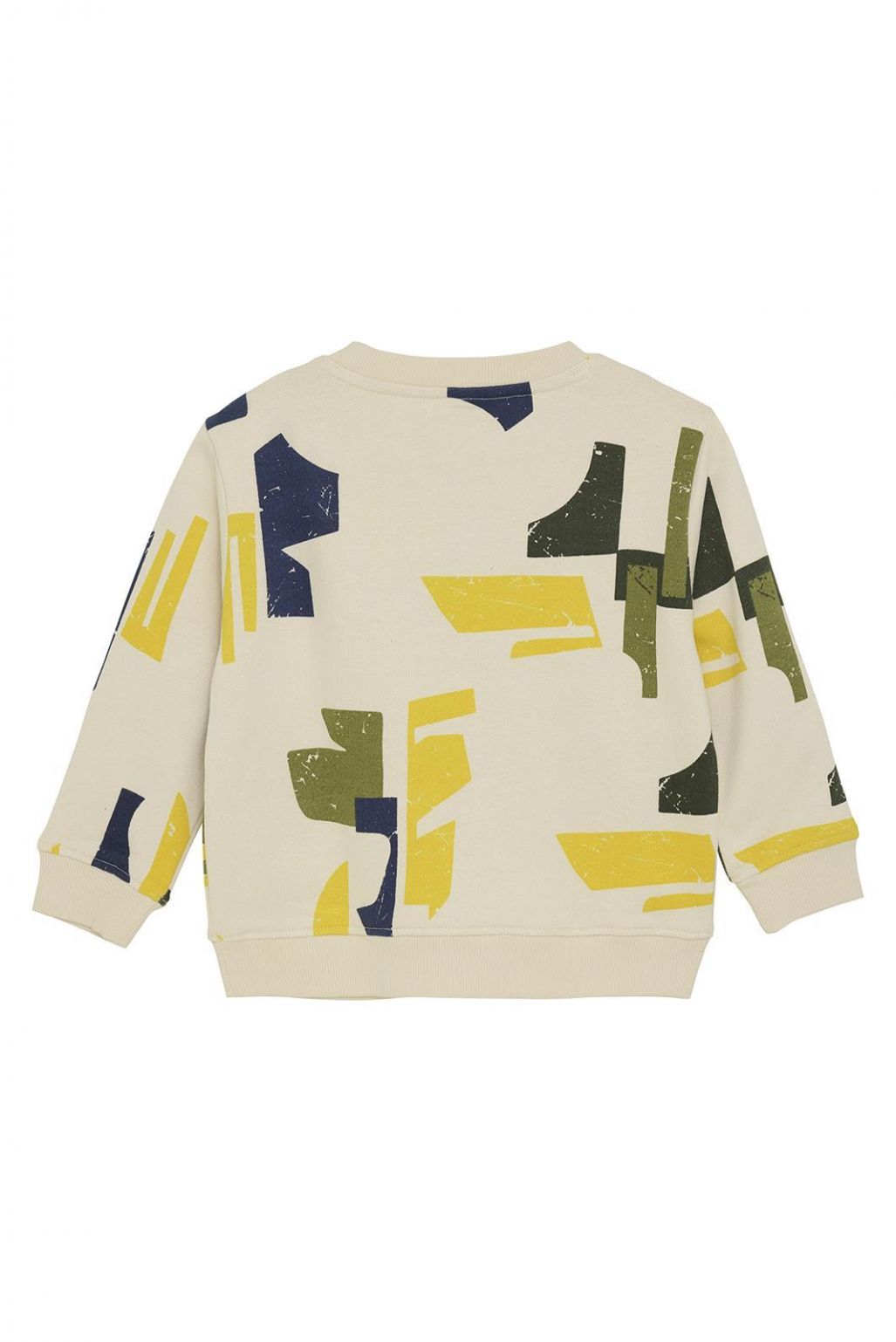 Roseland Long Sleeve Sweatshirt - Off White Abstract