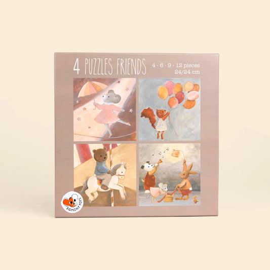Animal Friends Puzzles (Set of 4)