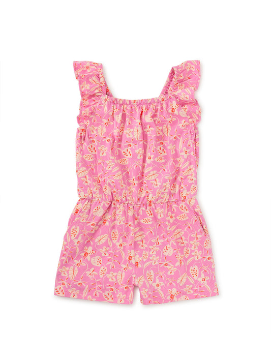 Ruffle Strap Toddler Romper - Orchid Abundance