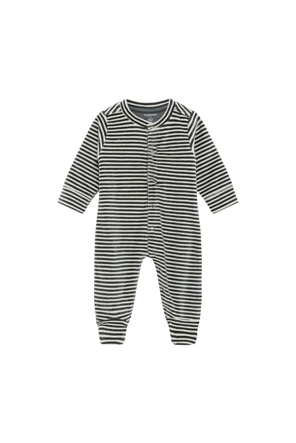 Noppies Newborn Play suit stripe - Balsam Green