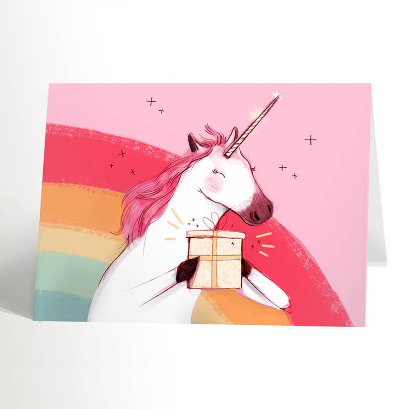 PINK UNICORN Card