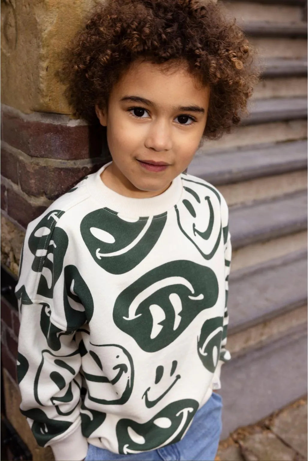 Noppies Kids Sweater all over print - Bone White