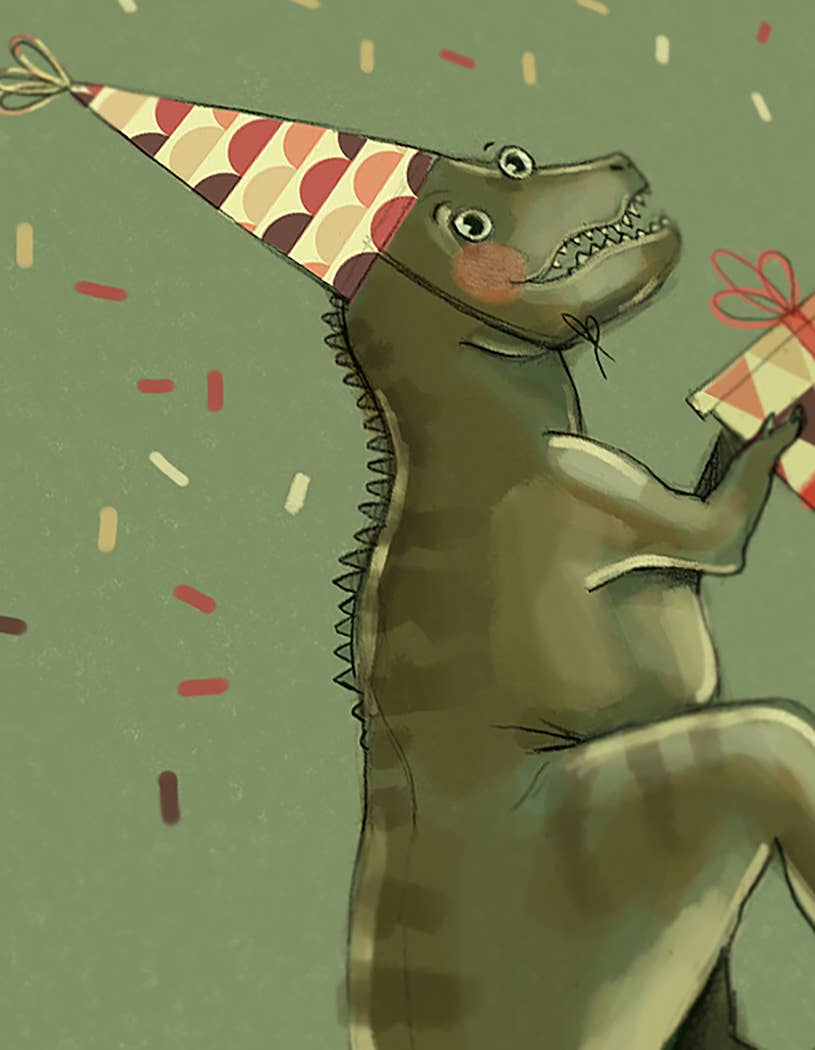 BIRTHDAY DINOSAUR card